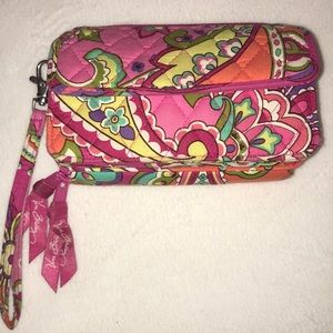Vera Bradley Pink Swirls All In One Crossbody